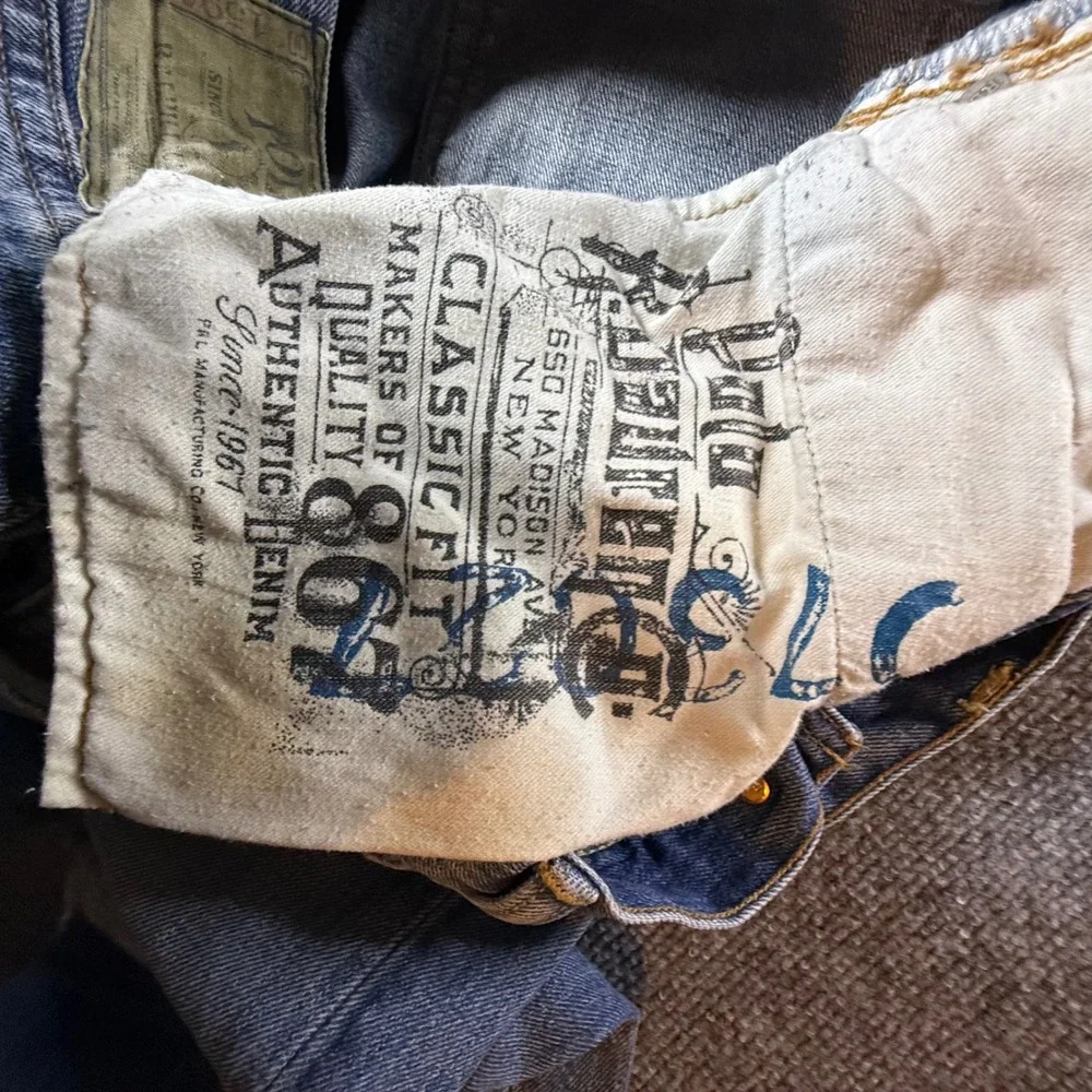 Polo Ralph Lauren Classic Fit 867 Blue Jeans Mens 34x30 Medium Wash Straight Leg